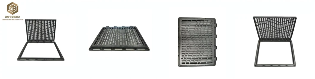 BS En124 A15 B125 C250 D400 Supplier Wholesale Roadway Ductile Iron Manhole Covers Gully Grating Composite Gully Grate for Drain Water System